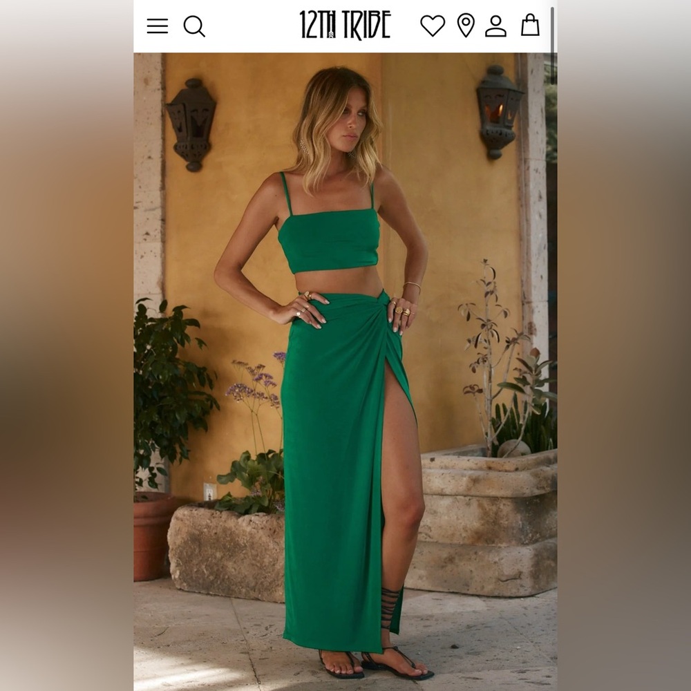 12th Tribe Green Maxi Set